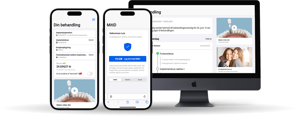 Adent på mobil og desktop